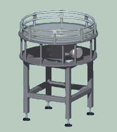 Flat disc rotary accumulation tables