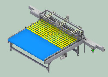 Bi-directional accumulation table for accumulated products sorted in rows.