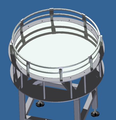 Rotating accumulation table