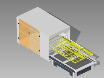 Alimentador para carga y descarga de hojas y planchas de gran formato.