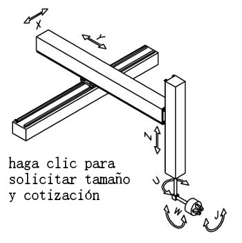 Nombre de ejes del robot cartesiano serie CD