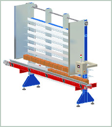 Acumulacin vertical para cajas y bandejas