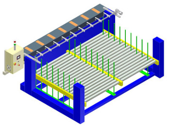 Mettifoglio carico stampanti flat-bed di grande fomato tipo durst pro250.