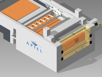 Mettifoglio ACRAB-T utilizzato per carico e scarico plotter